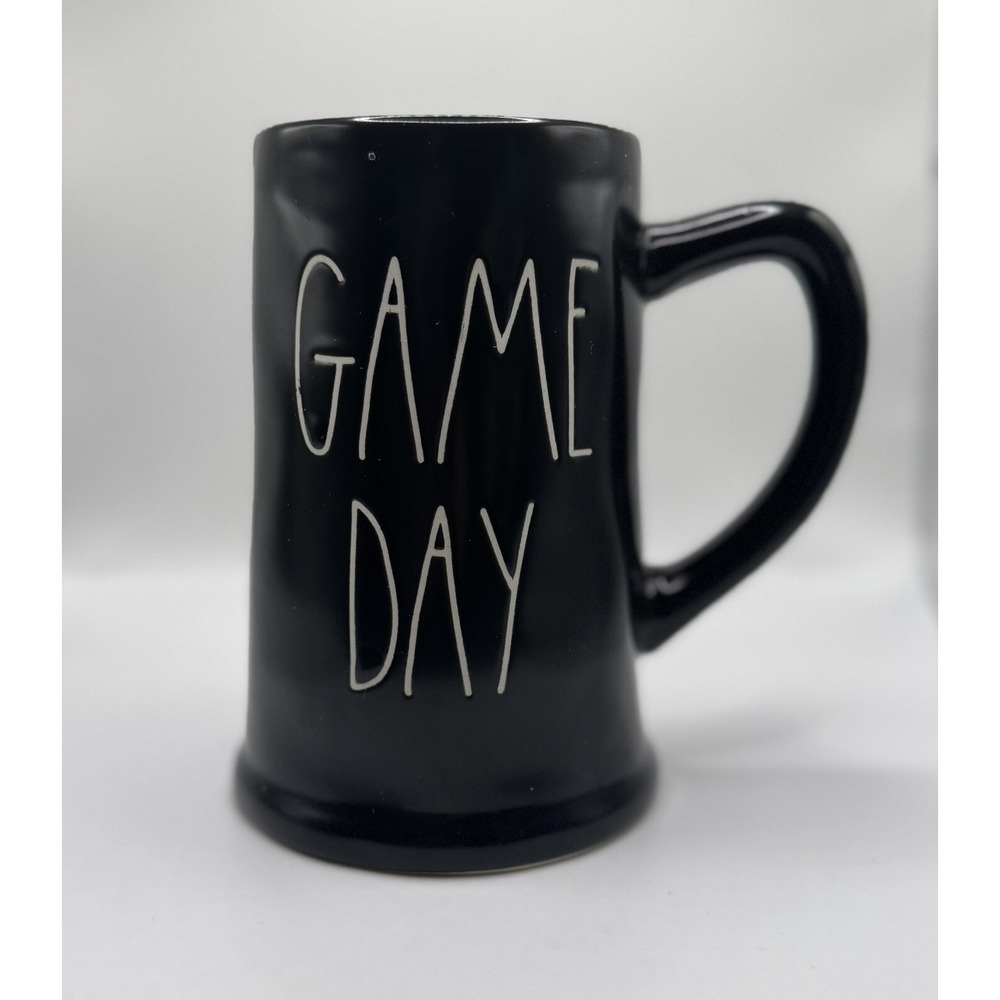 Rae Dunn GAME DAY Beer Mug Black 2021‎ Artisan Collection